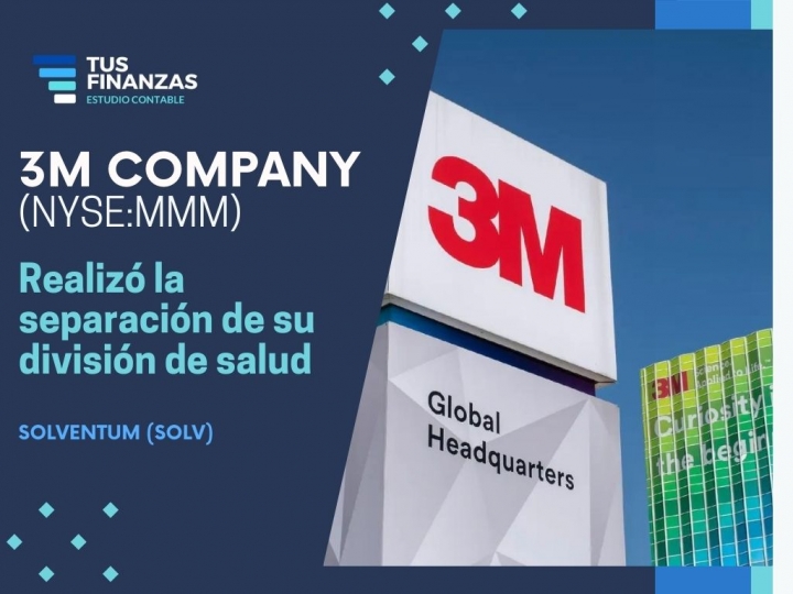 3M, realizó la separación de su división de salud Solventum (SOLV)